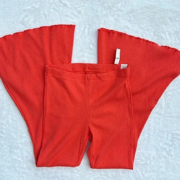 Aerie Ribbed Pull On Flares Size Small NEW - Picture 1 of 5